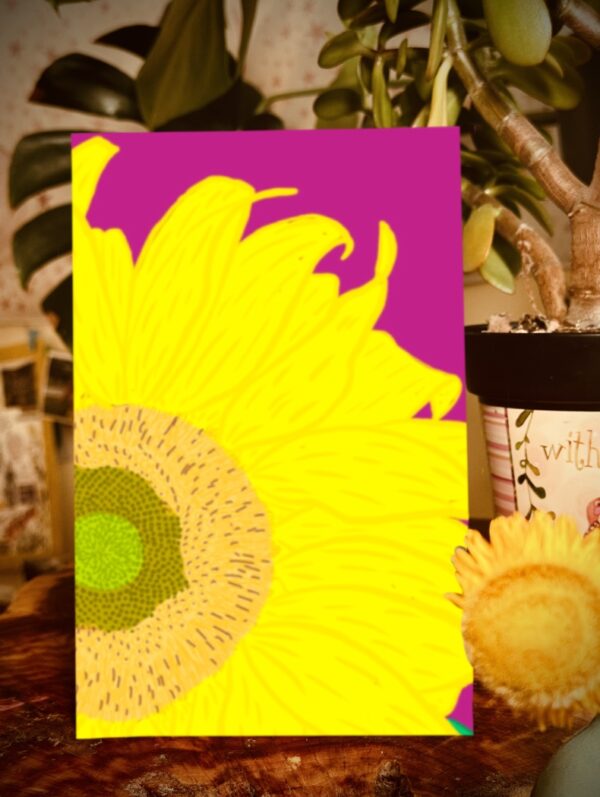 Pink Sunflower Hardback Journal