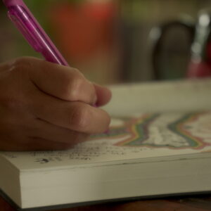 Open notebook with blank pages – perfect for artists, writers, and creative journaling