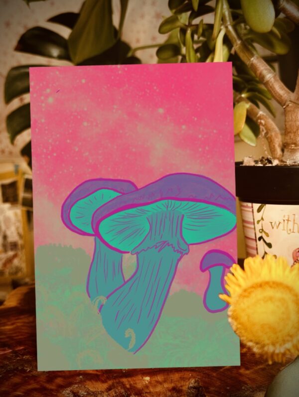 Teal Mushroom Journal – Blank or Lined Nature Journal for Healing & Transformation (6x9, Softcover & Hardcover)